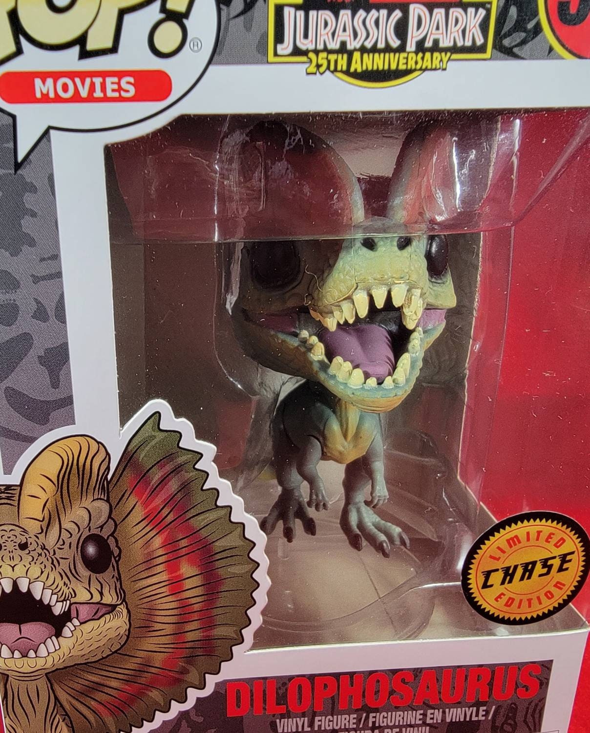 Dilophosauras chase funko # 550 (nib)