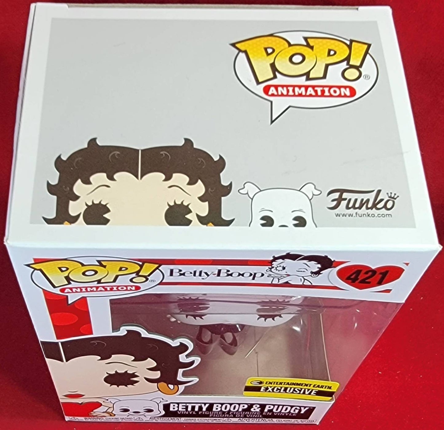 Betty Boop & Pudgy entertainment earth exclusive funko 421 (nib)