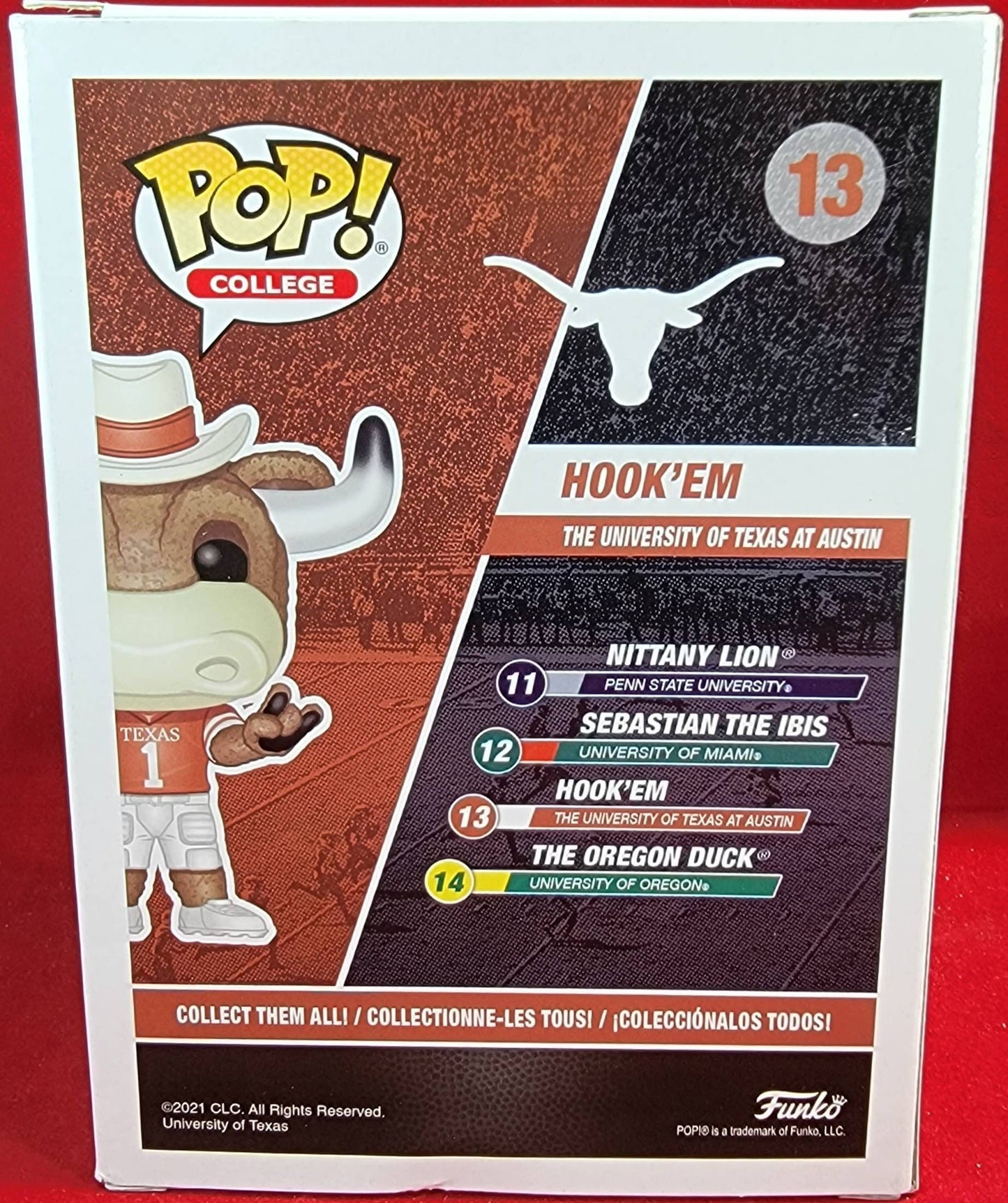 Hook'em funko # 13 (nib)