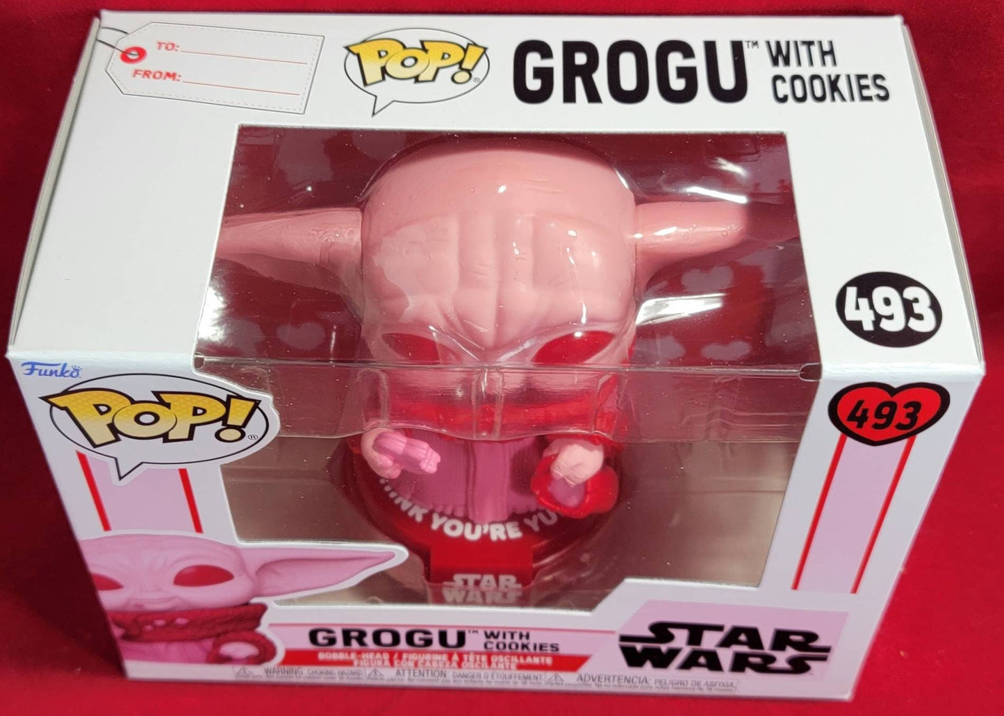 Figurine - Funko Pop! n°493 - Star Wars - Grogu (St-Valentin) - Objets à  collectionner Cinéma et Séries