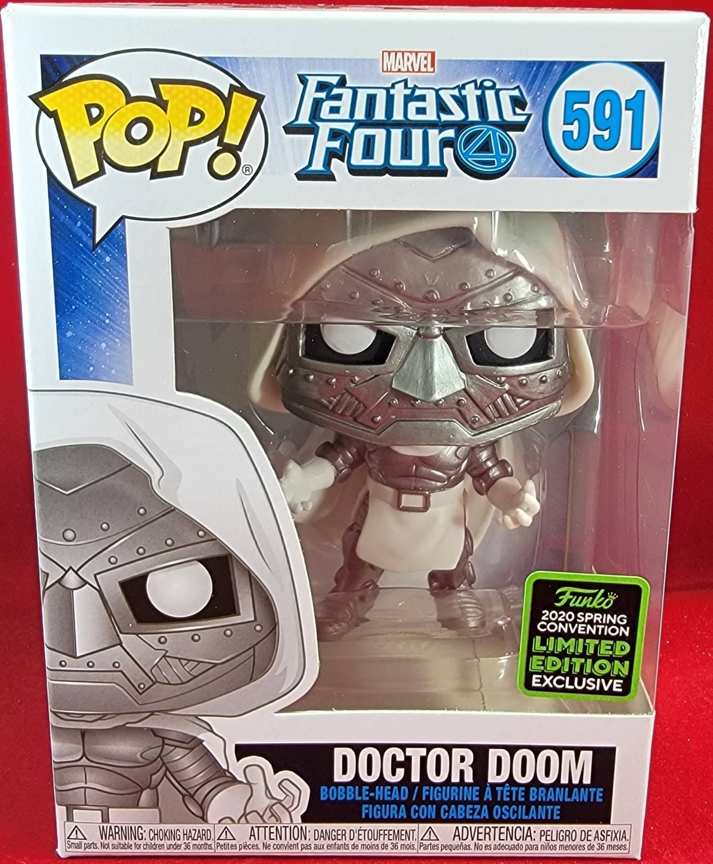 doctor doom 2020 spring convention funko # 591 (nib)