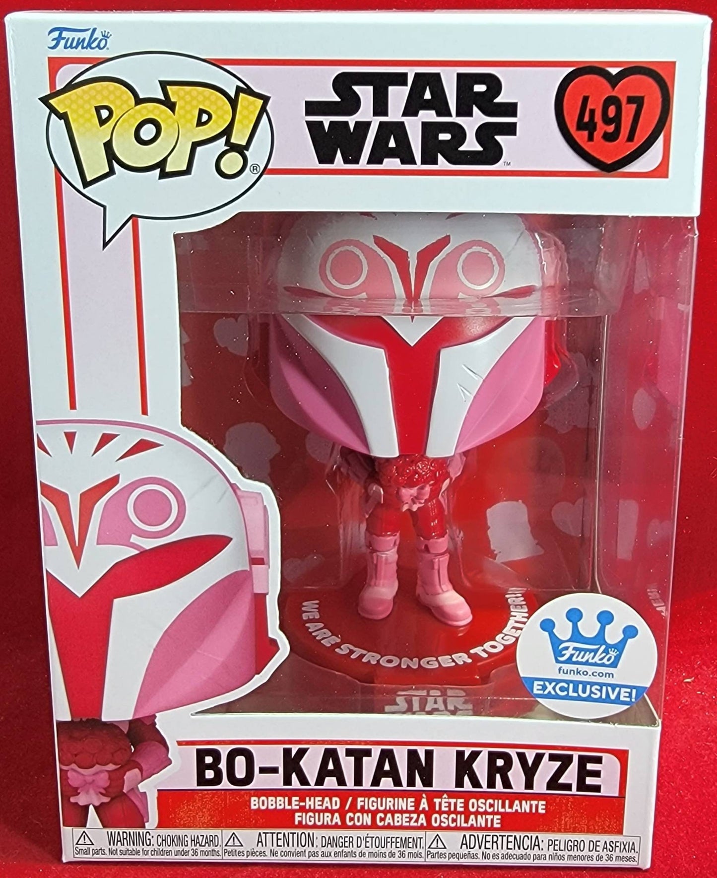 Bo-katan  kryze Valentines Funko # 497 Star Wars Pop (nib)